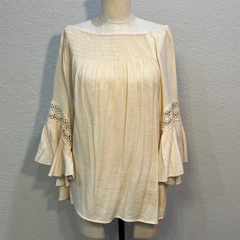 Cream colored Cato blouse